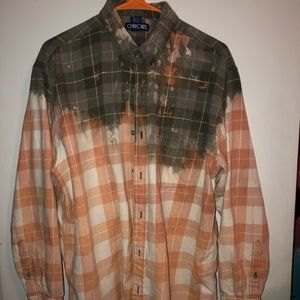 Hand dyed flannel